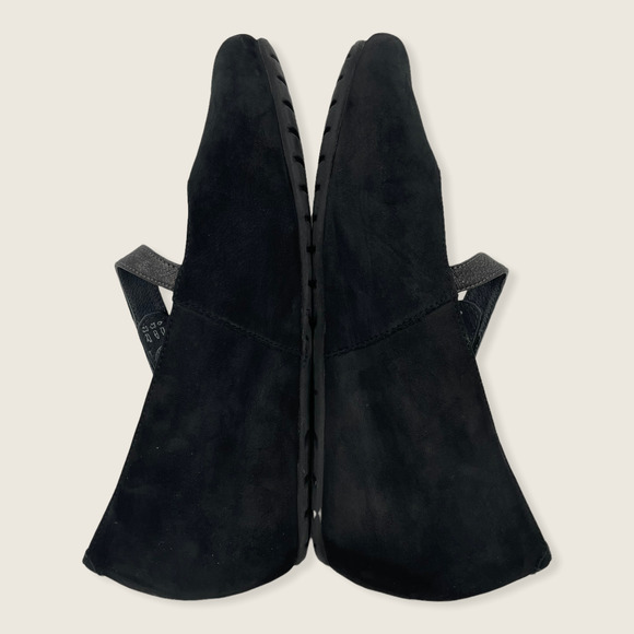 Wolky Daphne Hidden 2" Wedge Black Suede Leather Mary Jane Comfort Shoe 39 or 8 - Picture 5 of 8